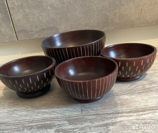 Тарелки деревянные 4шт