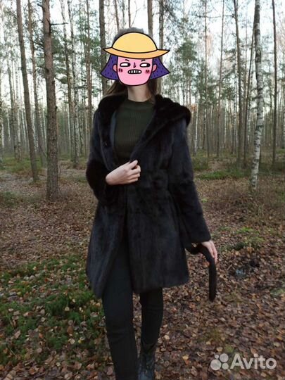 Шуба с капюшоном