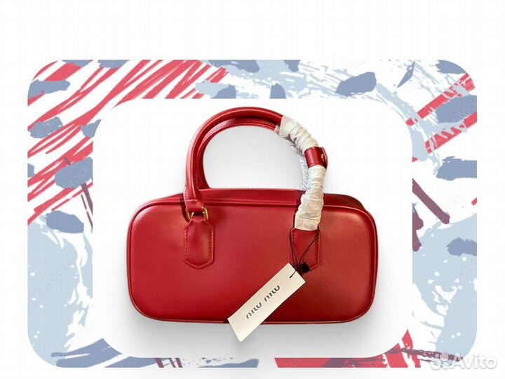 Сумка miumiu, красная