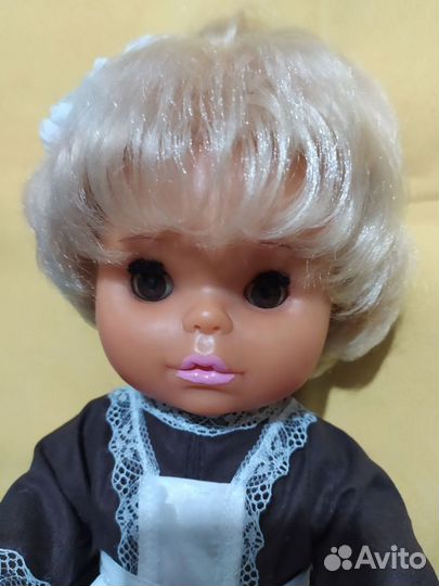 Кукла школьница гдр времен СССР 35 см