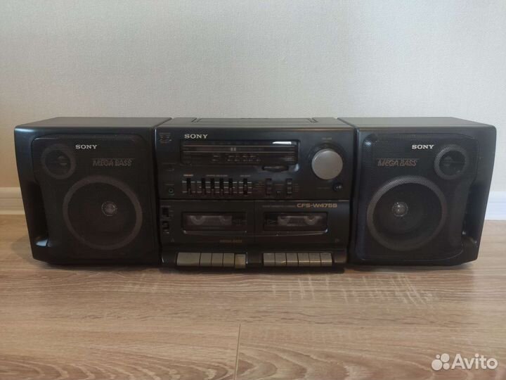 Двухкассетная магнитола sony cfs-w475s