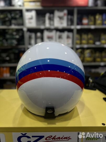 Шлем Beon B-108 white red blue(S,XL)