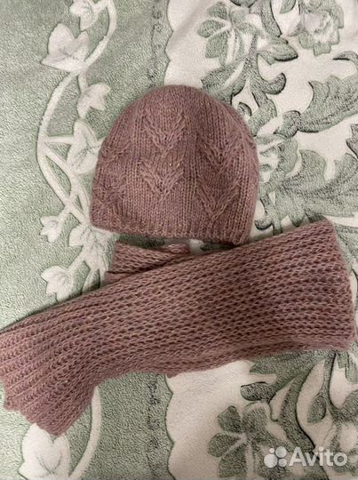 Комплект шапка и шарф женский новый