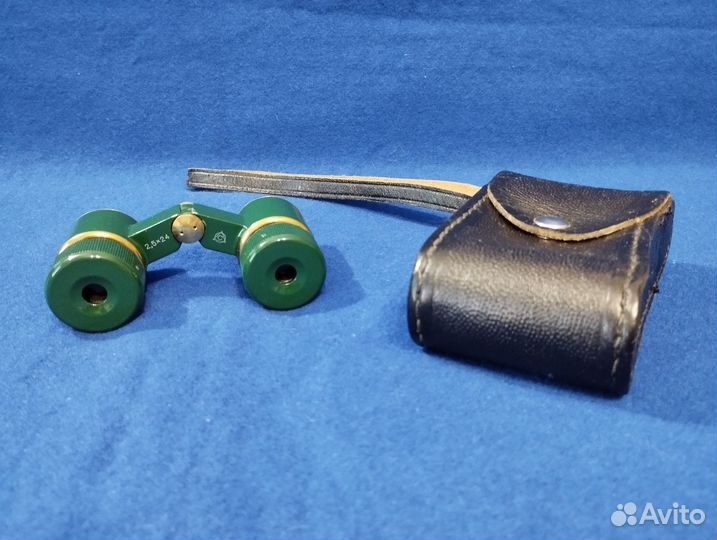 Винтажный театральный бинокль 2,5 x 24, СССР