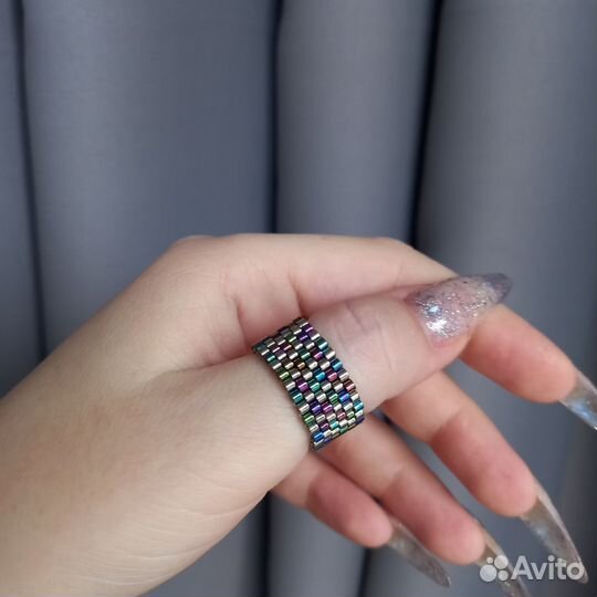 Кольцо из бисера