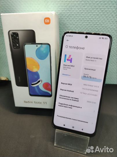 Xiaomi Redmi Note 11, 4/128 ГБ
