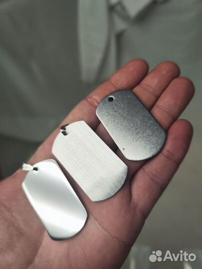 Гравировка по металлу, армейский жетон