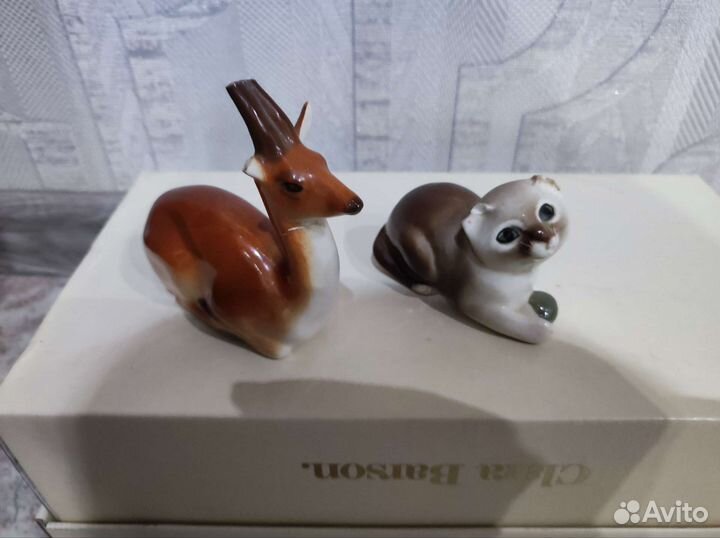 Антилопа и котенок с клубком лфз