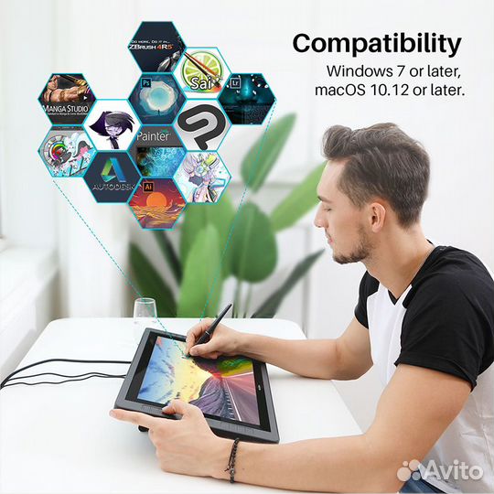 Графический планшет huion kamvas Pro 20