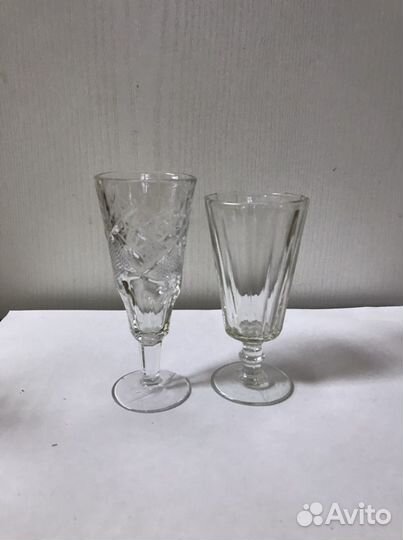 Коньячный, водочный набор. Рюмки хрусталь СССР