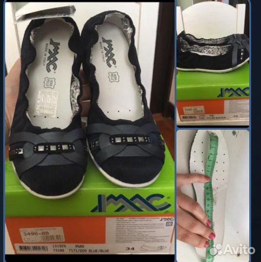 Туфли для девочки размер 34 полностью натуральные