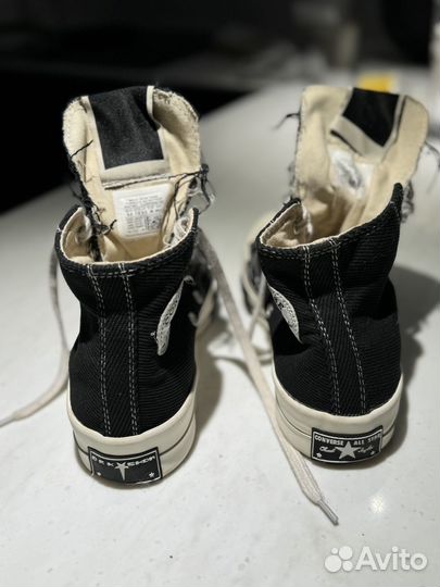 Кеды converse x rick owens drkshdw