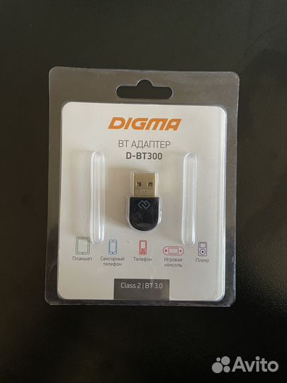 Bluetooth адаптер Digma D-BT300