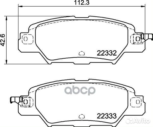 Колодки тормозные mazda CX-5 14- задние NP5051