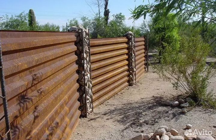 Забор из профлиста цена за метр под ключ