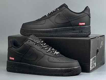 Кроссовки Nike Air Force 1 Black Supreme