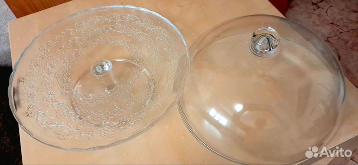 Тортовница на ножке с крышкой IKEA