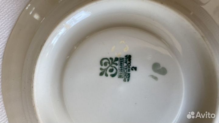 Сервиз кофейный фарфор Wloclawek Porcelana Польш