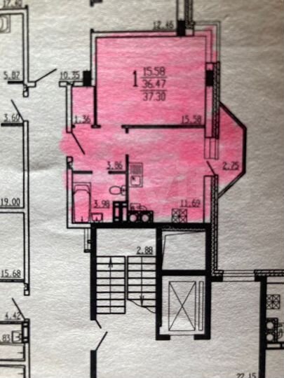 1-к. квартира, 37 м², 8/9 эт.