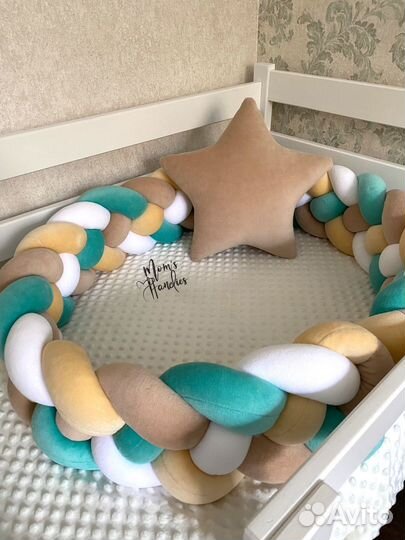 Косичка в кроватку, бортики