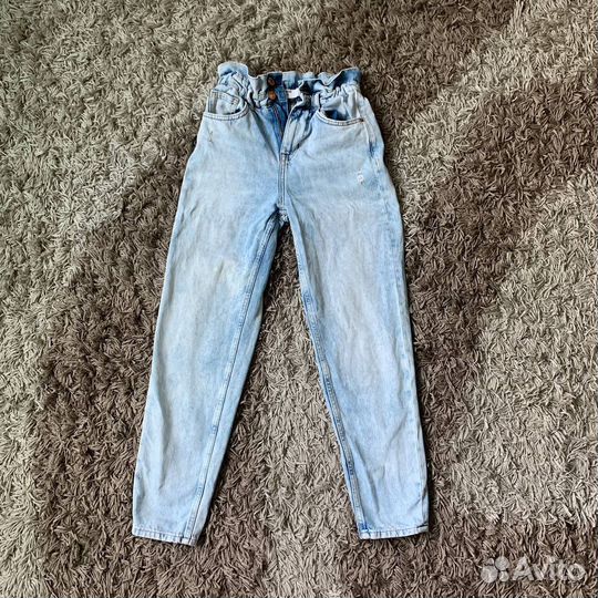 Джинсы мом bershka xxs