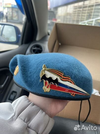 Берет голубой вдв