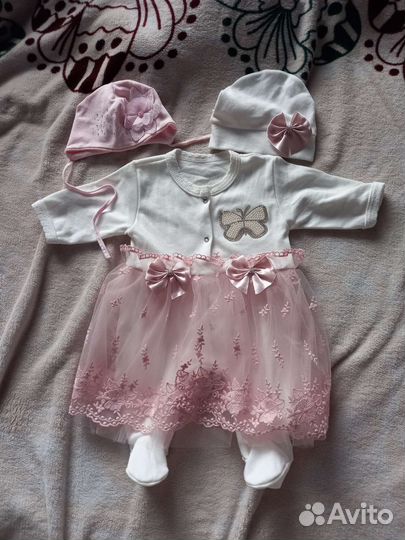 Комплект на выписку для девочки лето