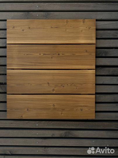 Планкен прямой из термолиственницы / 18х140 / авс