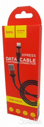 USB Кабель для Apple/iPhone hoco X26, 2A, 1 м