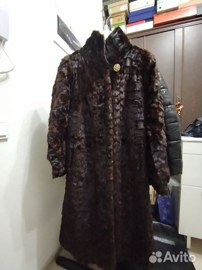 Шуба норковая из кусочков размер 48-50