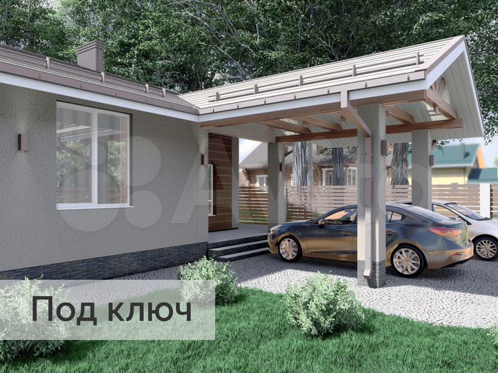 Коттедж 156 м² на участке 1,5 сот.