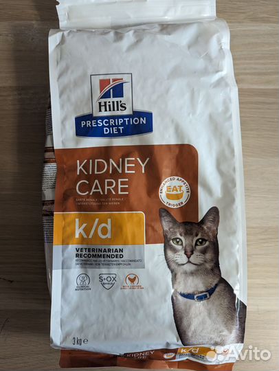 Диетический корм для кошек Hill's k/d