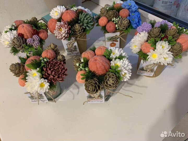 Букет из мыла ручной работы