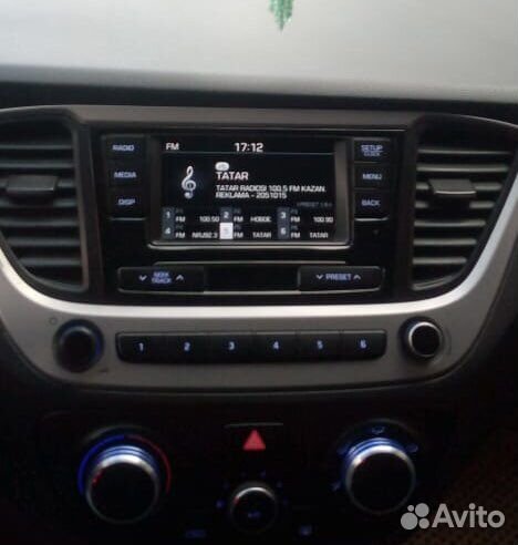 Штатная магнитола на hyundai solaris 2