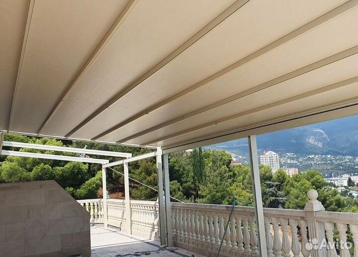 Пергола на автоматике 8 на 6 метров