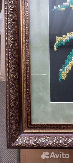 Картина вышитая крестиком ручная работа