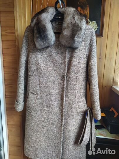 Пальто женское зимнее бу