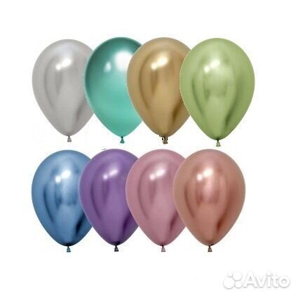 Шары латексные, хром 5