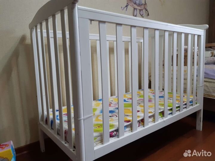 Матрас детский 120 60 и кроватка