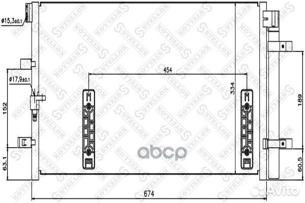 10-45181-SX радиатор конд Audi A4/A5/Q5 1.8TFS