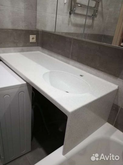 Столешница из камня в ванную комнату