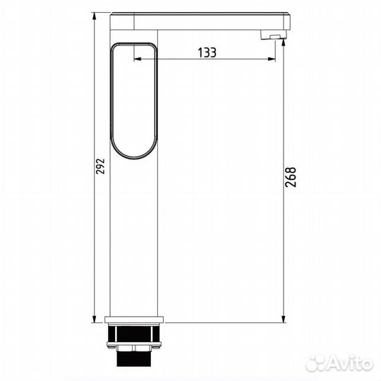 Смеситель для раковины Savol S-600716G, хром