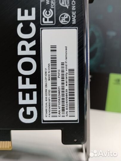 Видеокарта Palit nvidia GeForce RTX 4060 dual