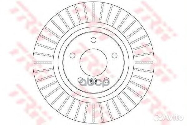 Диск тормозной df6352s TRW