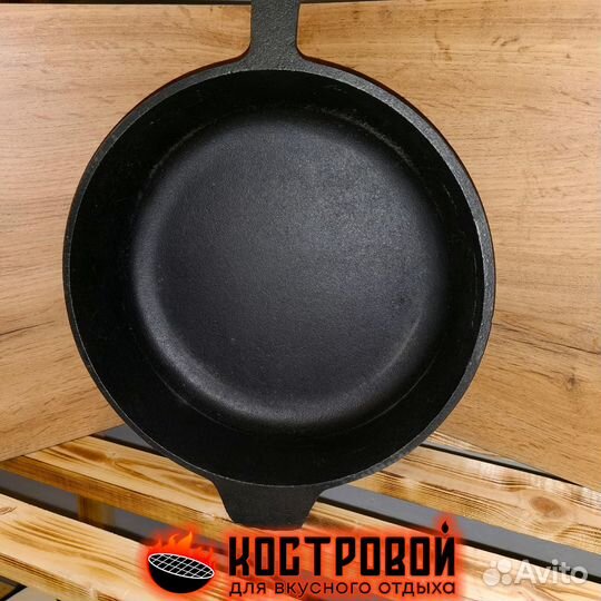 Чугунные сковороды - сотейники разных диаметров