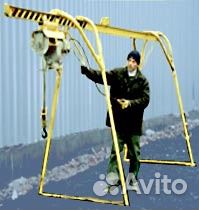 Аренда лебедки, крана Пионер, крана на крышу