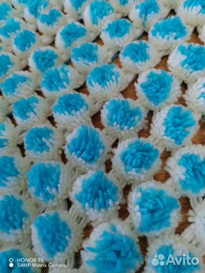 Плед детский вязаный ручная работа