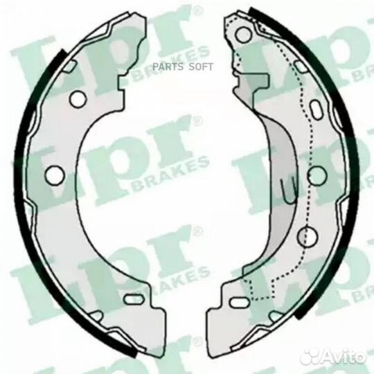 LPR 07330 Колодки тормозные барабанные