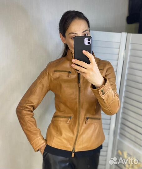 Кожаная куртка из мягчайшей нат кожи Европа 42/44