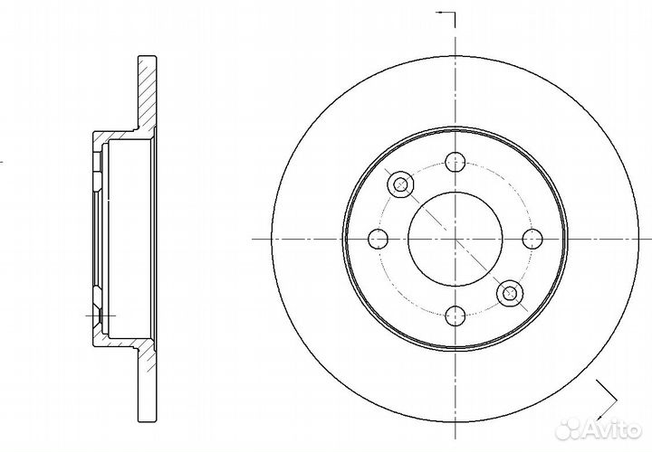 Диск тормозной G-brake GR-01003 GR-01003 G-brake